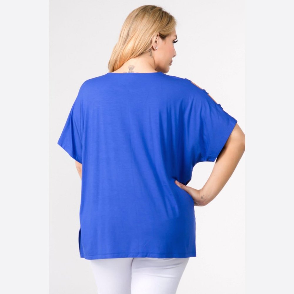 Blue Curvy Size Top